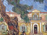 Paris Musee D'Orsay Vincent van Gogh 1889 Pine Trees with Figure in the Garden of Saint-Paul Hospital 